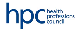 health professions council logo